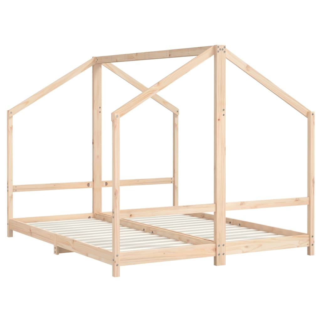 Kids Double Bed Frame Solid Wood Pine-vidaXL-Yes Bebe