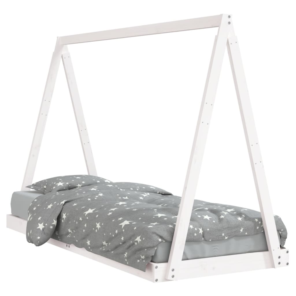 Kids Solid Wood Pine Bed Frame-Beds & Bed Frames-vidaXL-Yes Bebe