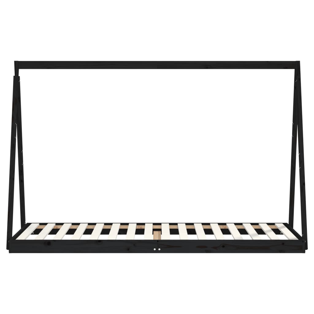 Kids Solid Wood Pine Bed Frame-Beds & Bed Frames-vidaXL-Yes Bebe