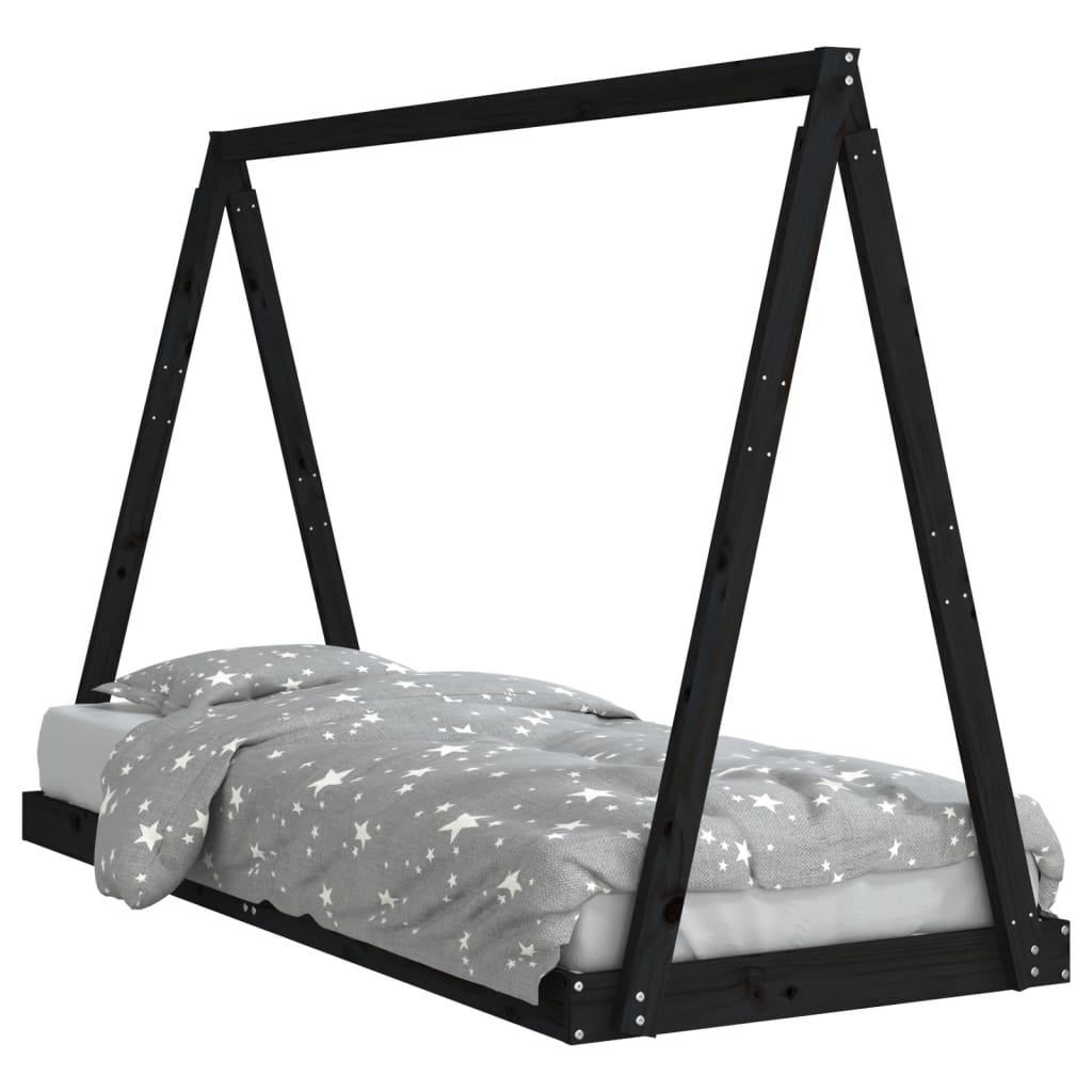 Kids Solid Wood Pine Bed Frame-Beds & Bed Frames-vidaXL-Yes Bebe