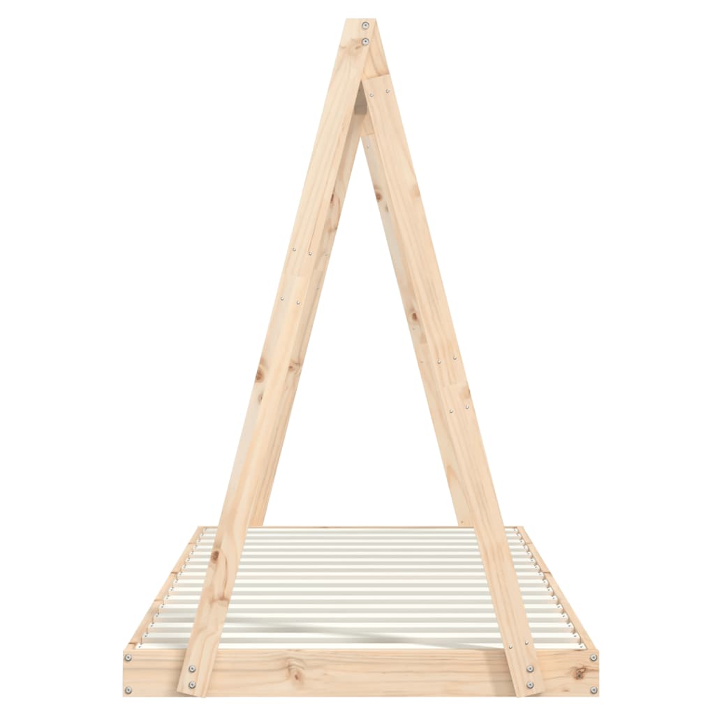 Kids Solid Wood Pine Bed Frame-Beds & Bed Frames-vidaXL-Yes Bebe