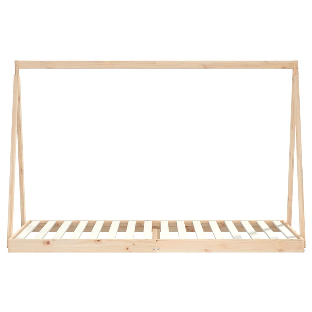 Kids Solid Wood Pine Bed Frame-Beds & Bed Frames-vidaXL-Yes Bebe