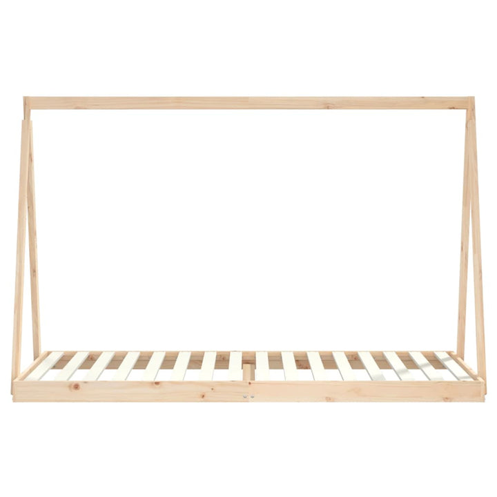 Kids Solid Wood Pine Bed Frame-Beds & Bed Frames-vidaXL-Yes Bebe