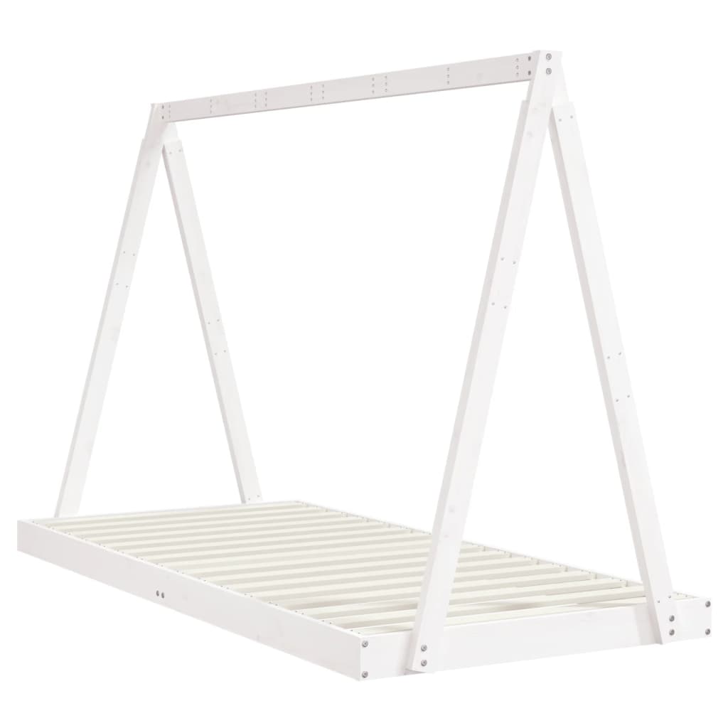 Kids Solid Wood Pine Bed Frame-Beds & Bed Frames-vidaXL-Yes Bebe