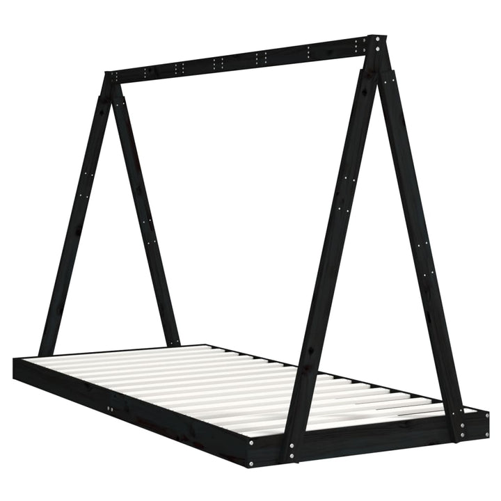 Kids Solid Wood Pine Bed Frame-Beds & Bed Frames-vidaXL-Yes Bebe