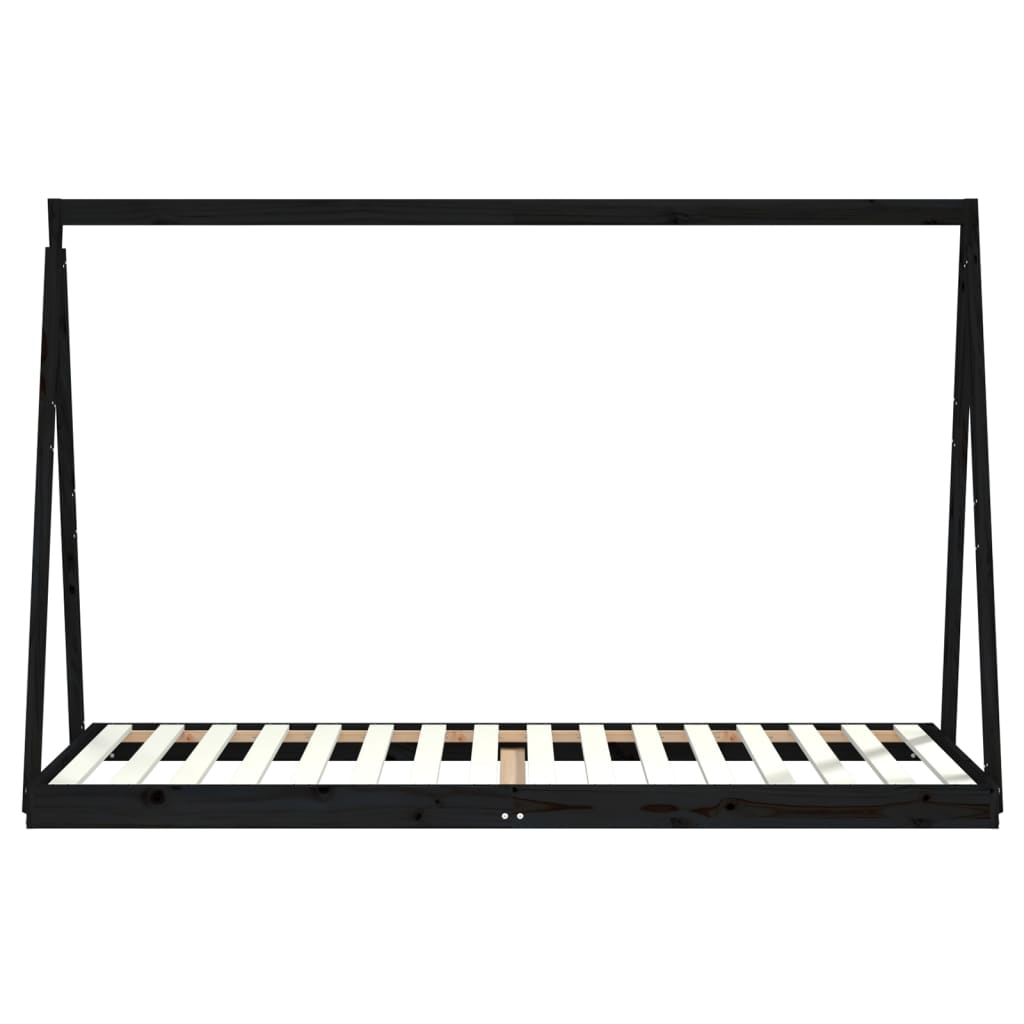 Kids Solid Wood Pine Bed Frame-Beds & Bed Frames-vidaXL-Yes Bebe