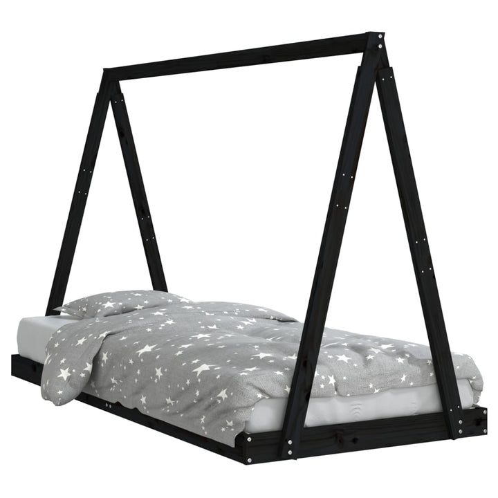 Kids Solid Wood Pine Bed Frame-Beds & Bed Frames-vidaXL-Yes Bebe