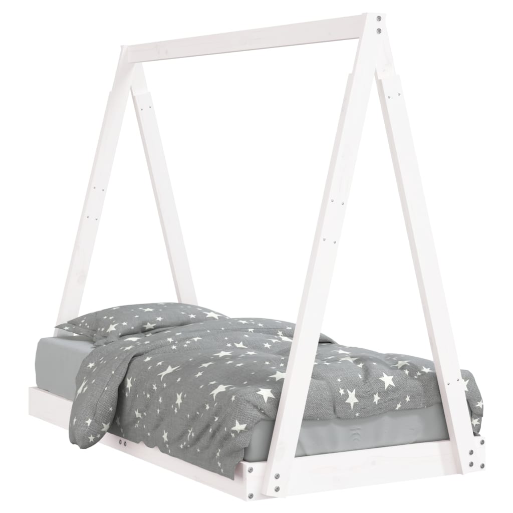 Kids Solid Wood Pine Bed Frame-Beds & Bed Frames-vidaXL-Yes Bebe