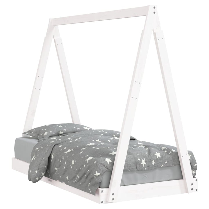 Kids Solid Wood Pine Bed Frame-Beds & Bed Frames-vidaXL-Yes Bebe