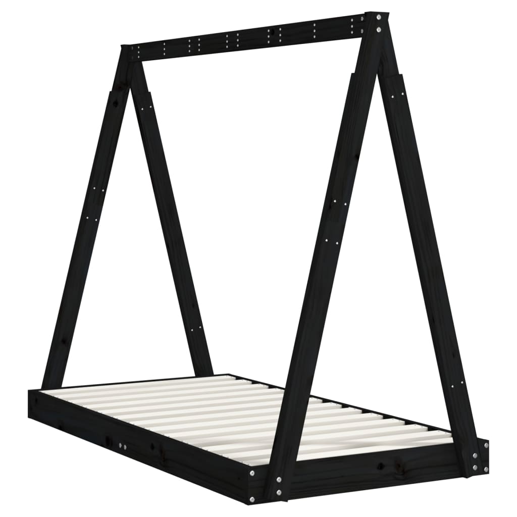 Kids Solid Wood Pine Bed Frame-Beds & Bed Frames-vidaXL-Yes Bebe