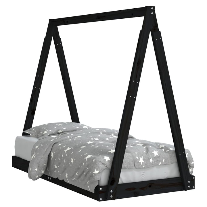 Kids Solid Wood Pine Bed Frame-Beds & Bed Frames-vidaXL-Yes Bebe