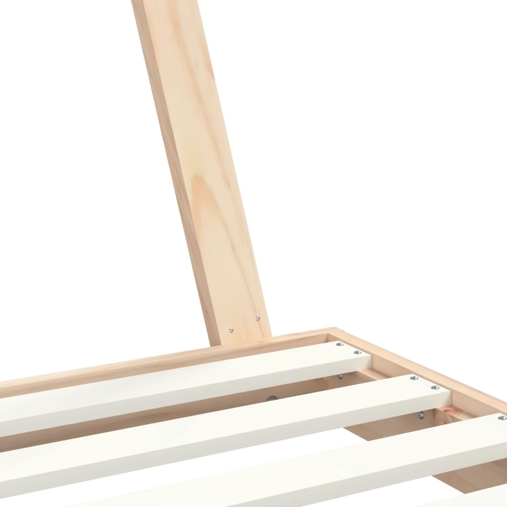 Kids Solid Wood Pine Bed Frame-Beds & Bed Frames-vidaXL-Yes Bebe