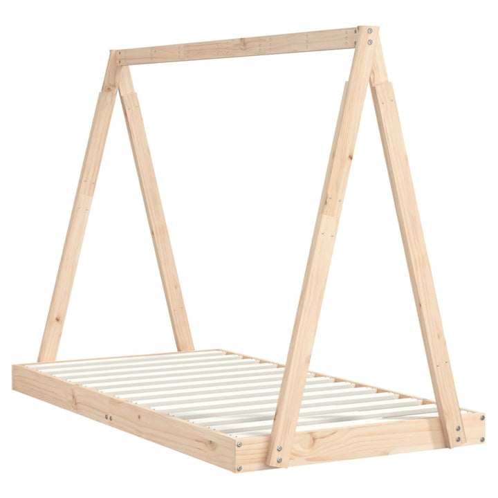 Kids Solid Wood Pine Bed Frame-Beds & Bed Frames-vidaXL-Yes Bebe
