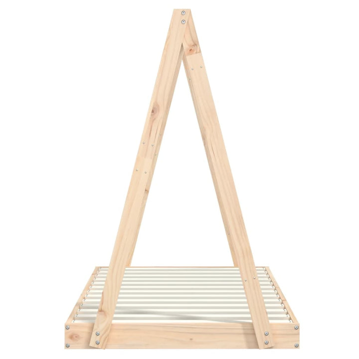 Kids Solid Wood Pine Bed Frame-Beds & Bed Frames-vidaXL-Yes Bebe