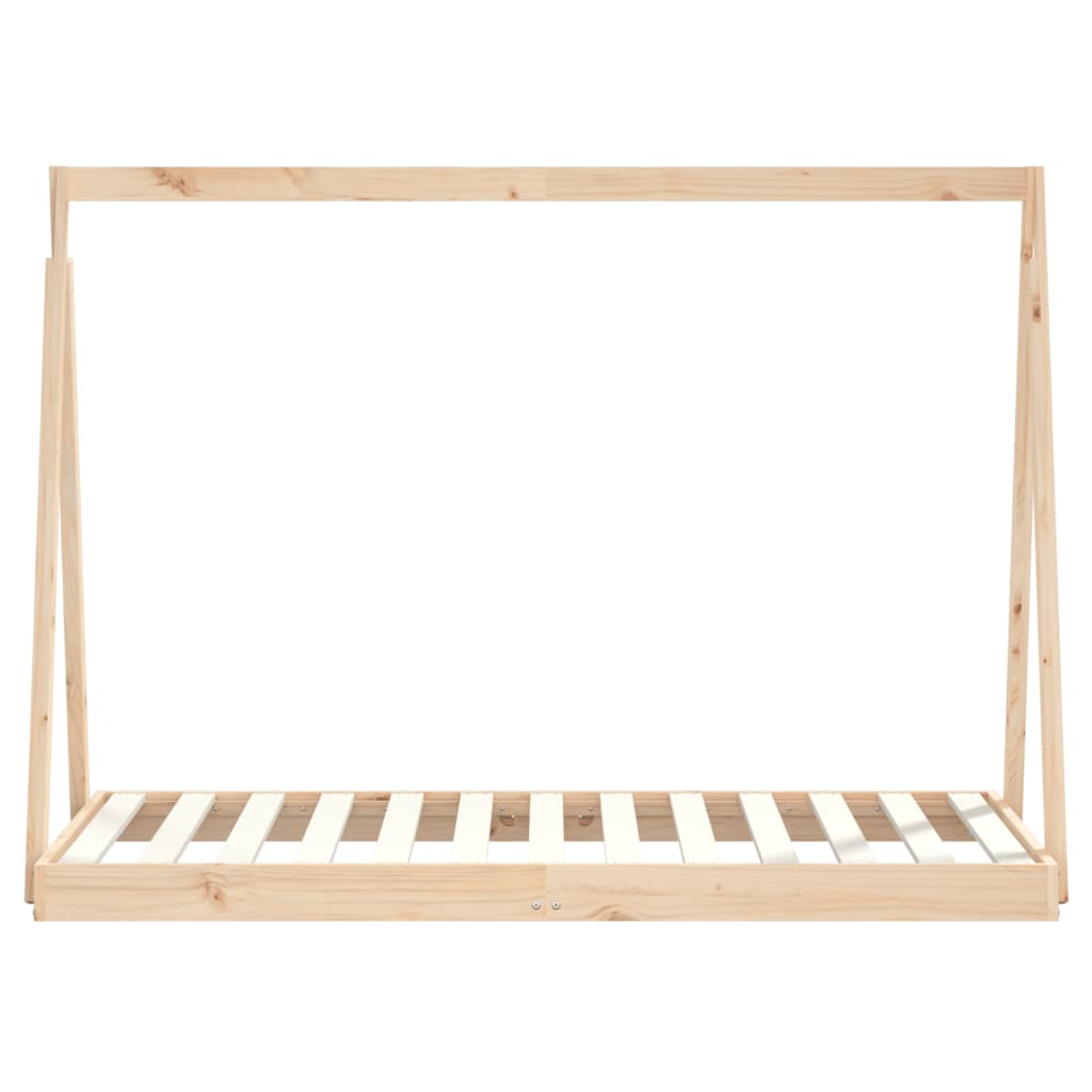 Kids Solid Wood Pine Bed Frame-Beds & Bed Frames-vidaXL-Yes Bebe