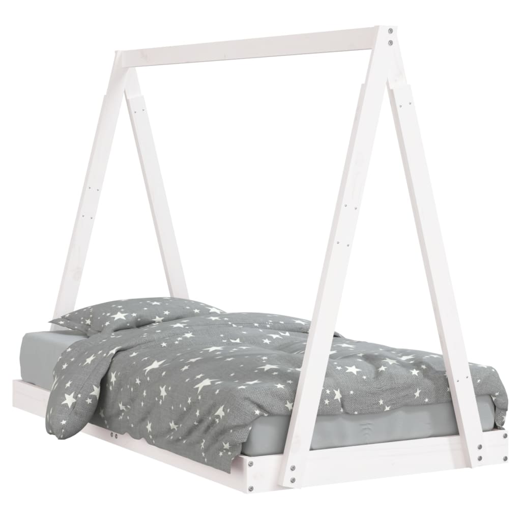 Kids Solid Wood Pine Bed Frame-Beds & Bed Frames-vidaXL-Yes Bebe