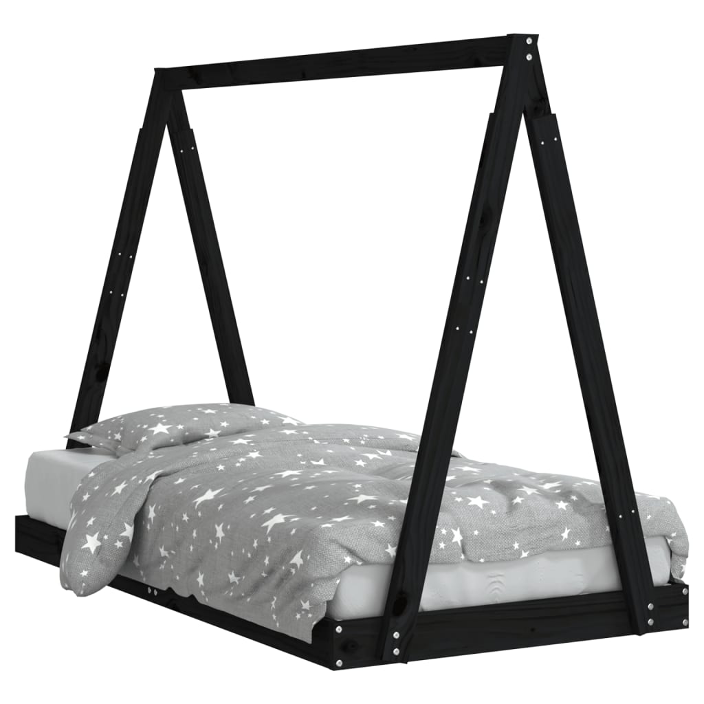 Kids Solid Wood Pine Bed Frame-Beds & Bed Frames-vidaXL-Yes Bebe