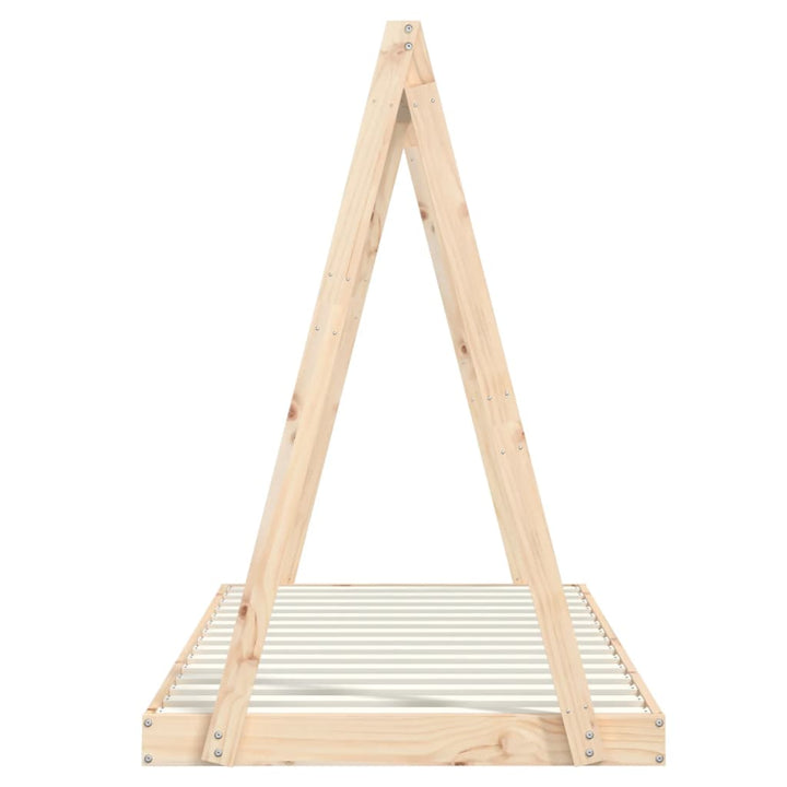 Kids Solid Wood Pine Bed Frame-Beds & Bed Frames-vidaXL-Yes Bebe