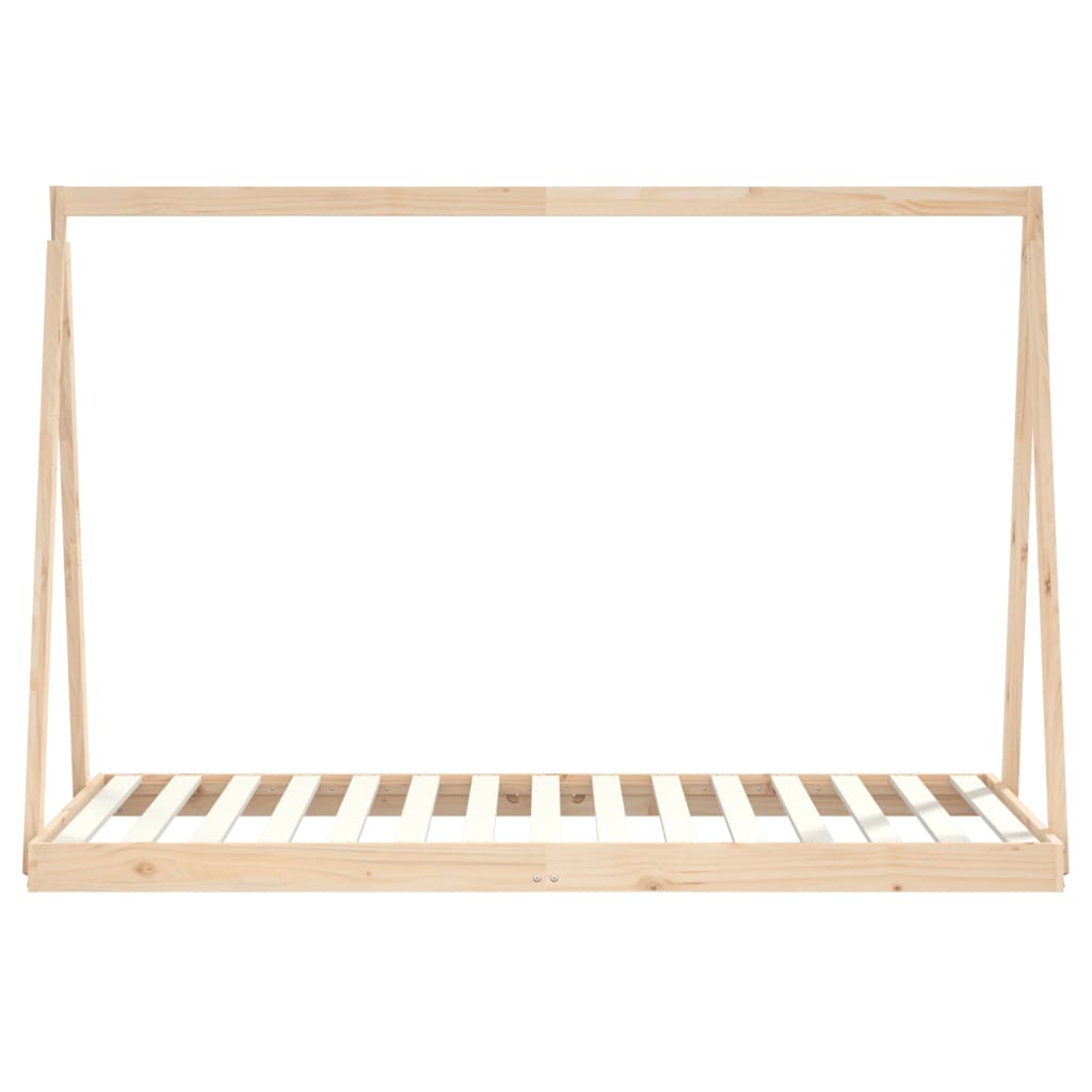 Kids Solid Wood Pine Bed Frame-Beds & Bed Frames-vidaXL-Yes Bebe