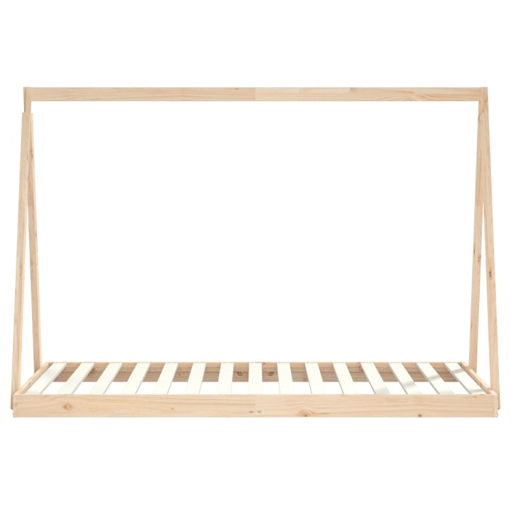 Kids Solid Wood Pine Bed Frame-Beds & Bed Frames-vidaXL-Yes Bebe