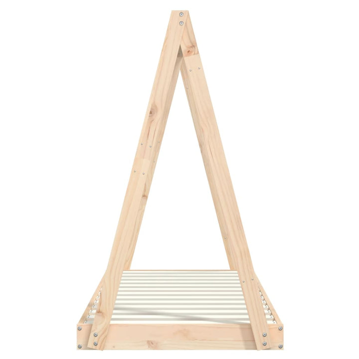 Kids Solid Wood Pine Bed Frame-Beds & Bed Frames-vidaXL-Yes Bebe