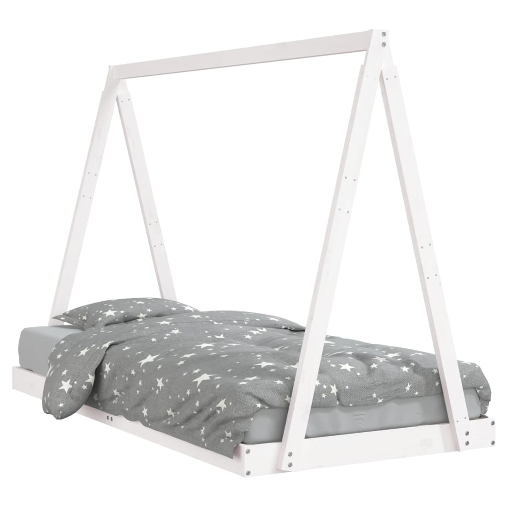 Kids Solid Wood Pine Bed Frame-Beds & Bed Frames-vidaXL-Yes Bebe