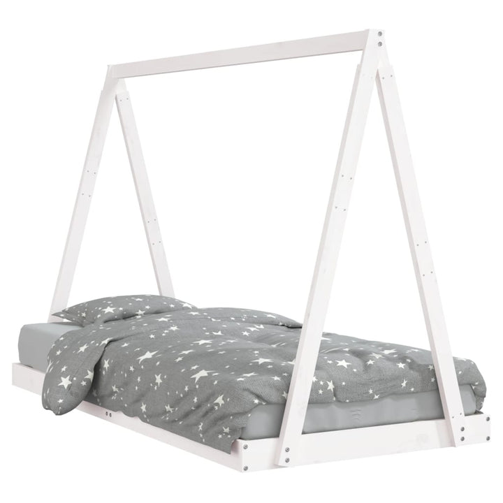 Kids Solid Wood Pine Bed Frame-Beds & Bed Frames-vidaXL-Yes Bebe
