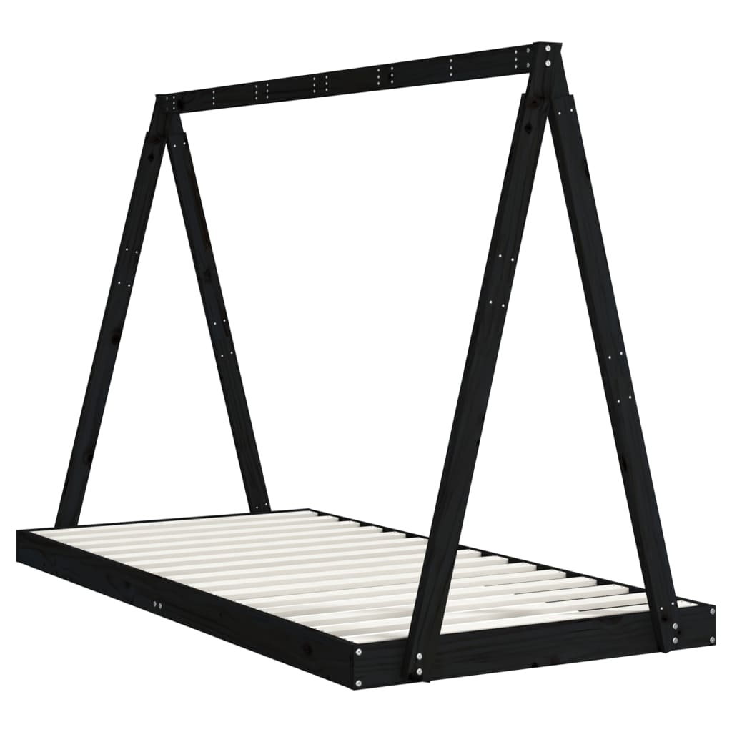 Kids Solid Wood Pine Bed Frame-Beds & Bed Frames-vidaXL-Yes Bebe
