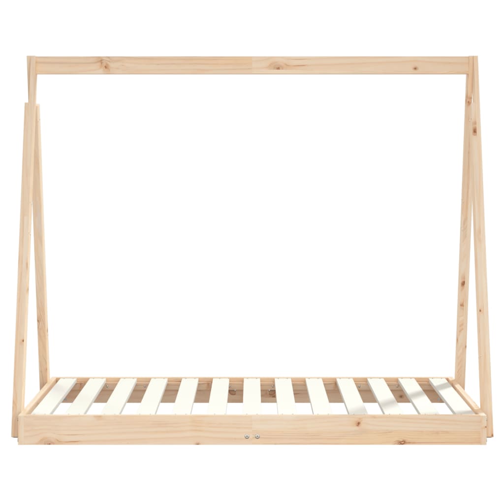 Kids Solid Wood Pine Bed Frame-Beds & Bed Frames-vidaXL-Yes Bebe
