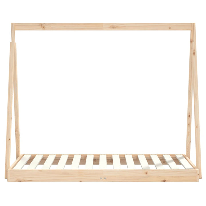 Kids Solid Wood Pine Bed Frame-Beds & Bed Frames-vidaXL-Yes Bebe