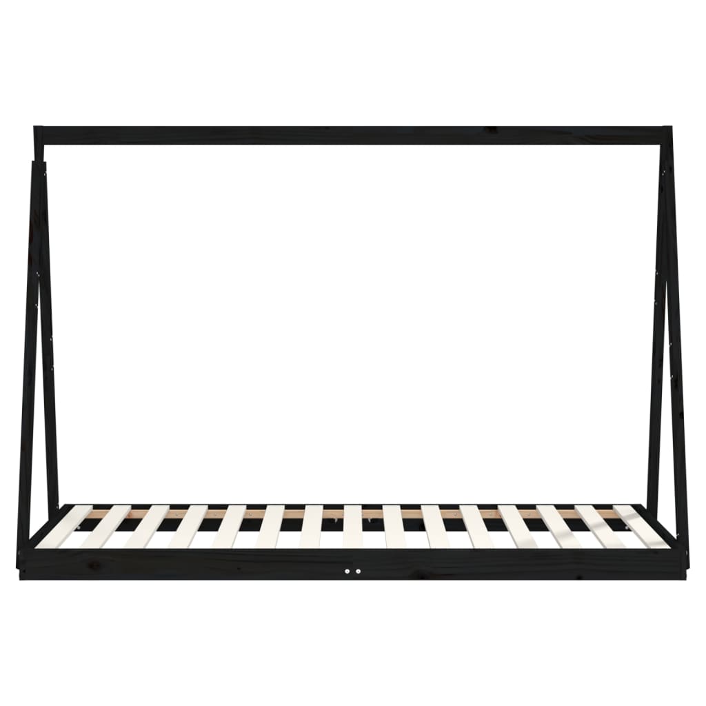 Kids Solid Wood Pine Bed Frame-Beds & Bed Frames-vidaXL-Yes Bebe