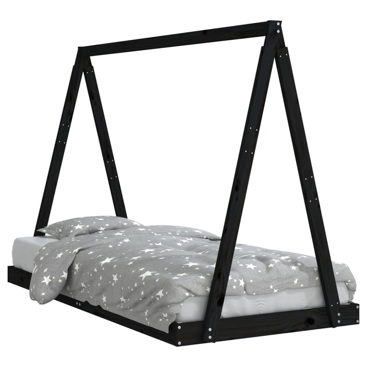 Kids Solid Wood Pine Bed Frame-Beds & Bed Frames-vidaXL-Yes Bebe