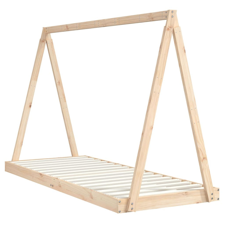 Kids Solid Wood Pine Bed Frame-Beds & Bed Frames-vidaXL-Yes Bebe