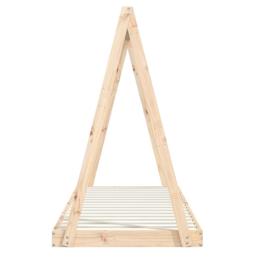 Kids Solid Wood Pine Bed Frame-Beds & Bed Frames-vidaXL-Yes Bebe