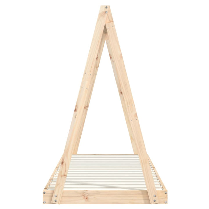 Kids Solid Wood Pine Bed Frame-Beds & Bed Frames-vidaXL-Yes Bebe
