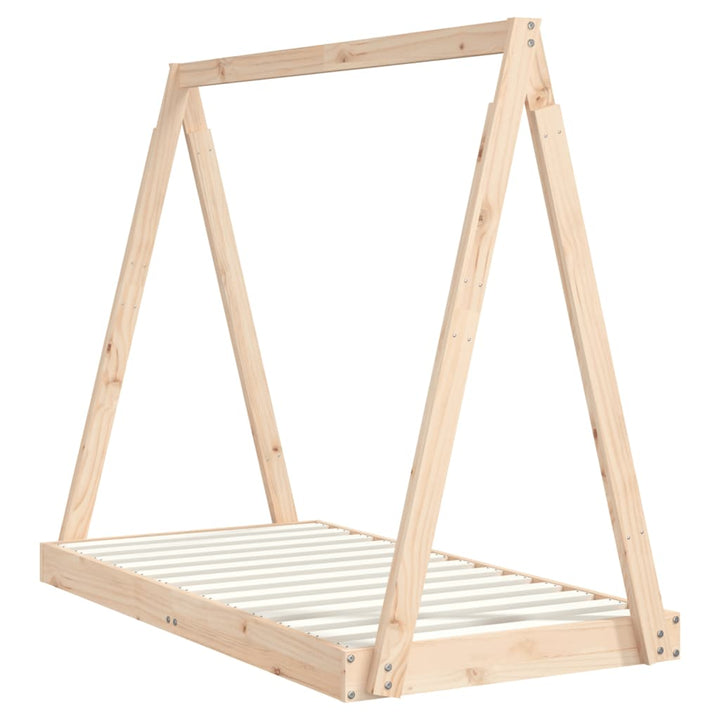 Kids Solid Wood Pine Bed Frame-Beds & Bed Frames-vidaXL-Yes Bebe