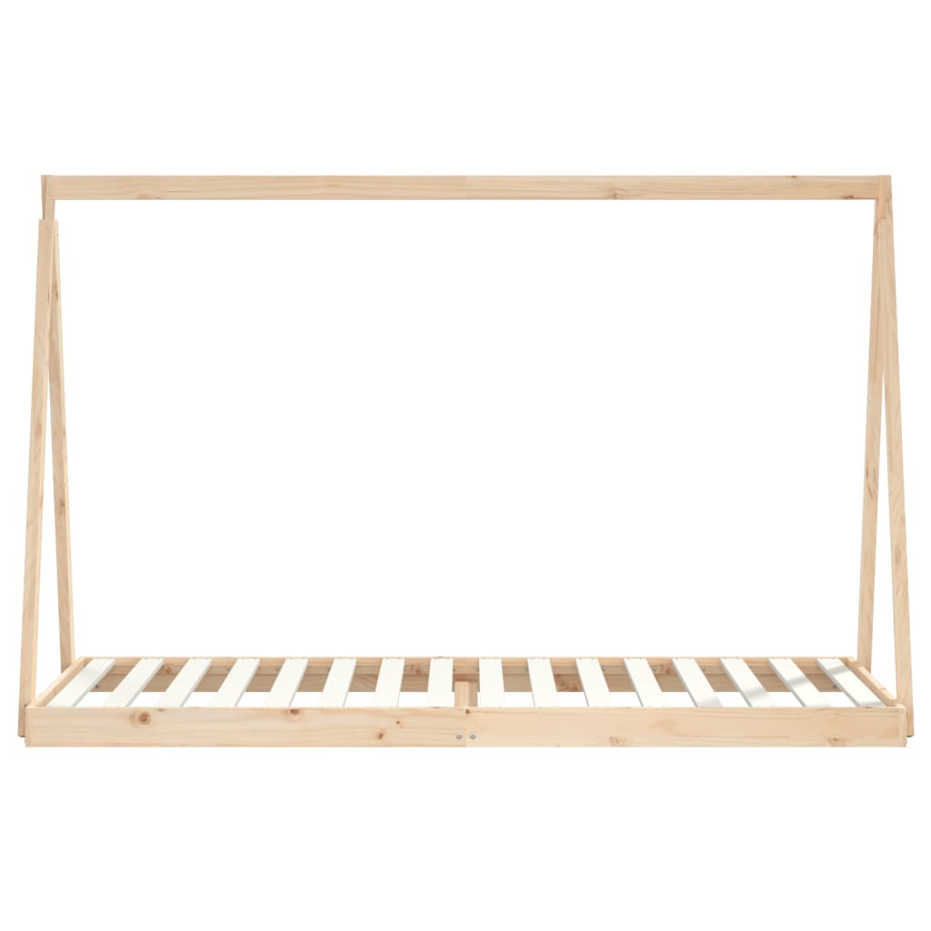 Kids Solid Wood Pine Bed Frame-Beds & Bed Frames-vidaXL-Yes Bebe