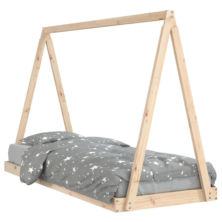 Kids Solid Wood Pine Bed Frame-Beds & Bed Frames-vidaXL-Yes Bebe