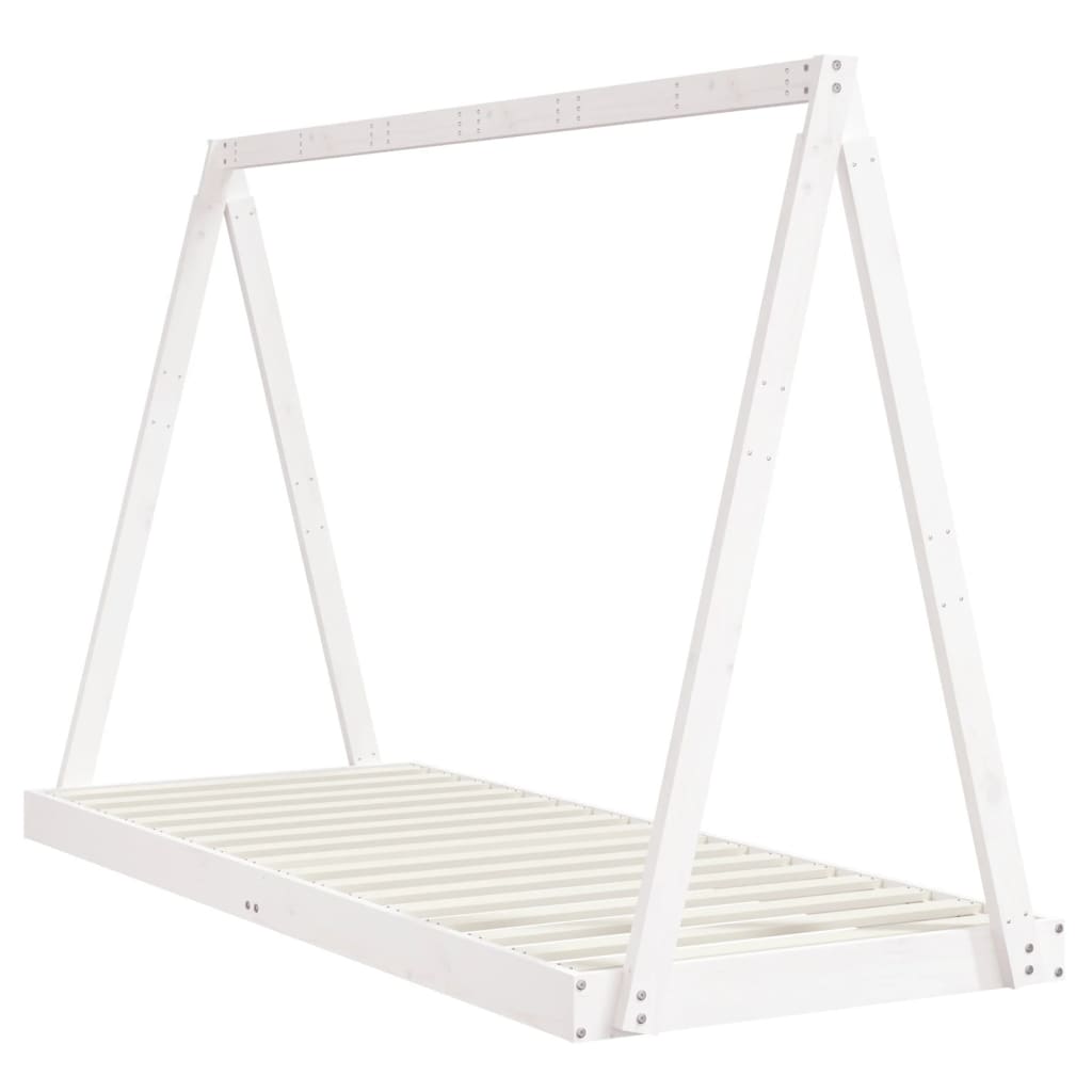 Kids Solid Wood Pine Bed Frame-Beds & Bed Frames-vidaXL-Yes Bebe