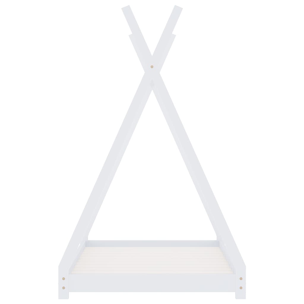 Kids Triangular Bed Frame Solid Pine Wood-Beds & Bed Frames-vidaXL-Yes Bebe