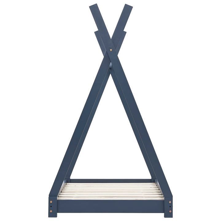 Kids Triangular Bed Frame Solid Pine Wood-Beds & Bed Frames-vidaXL-Yes Bebe