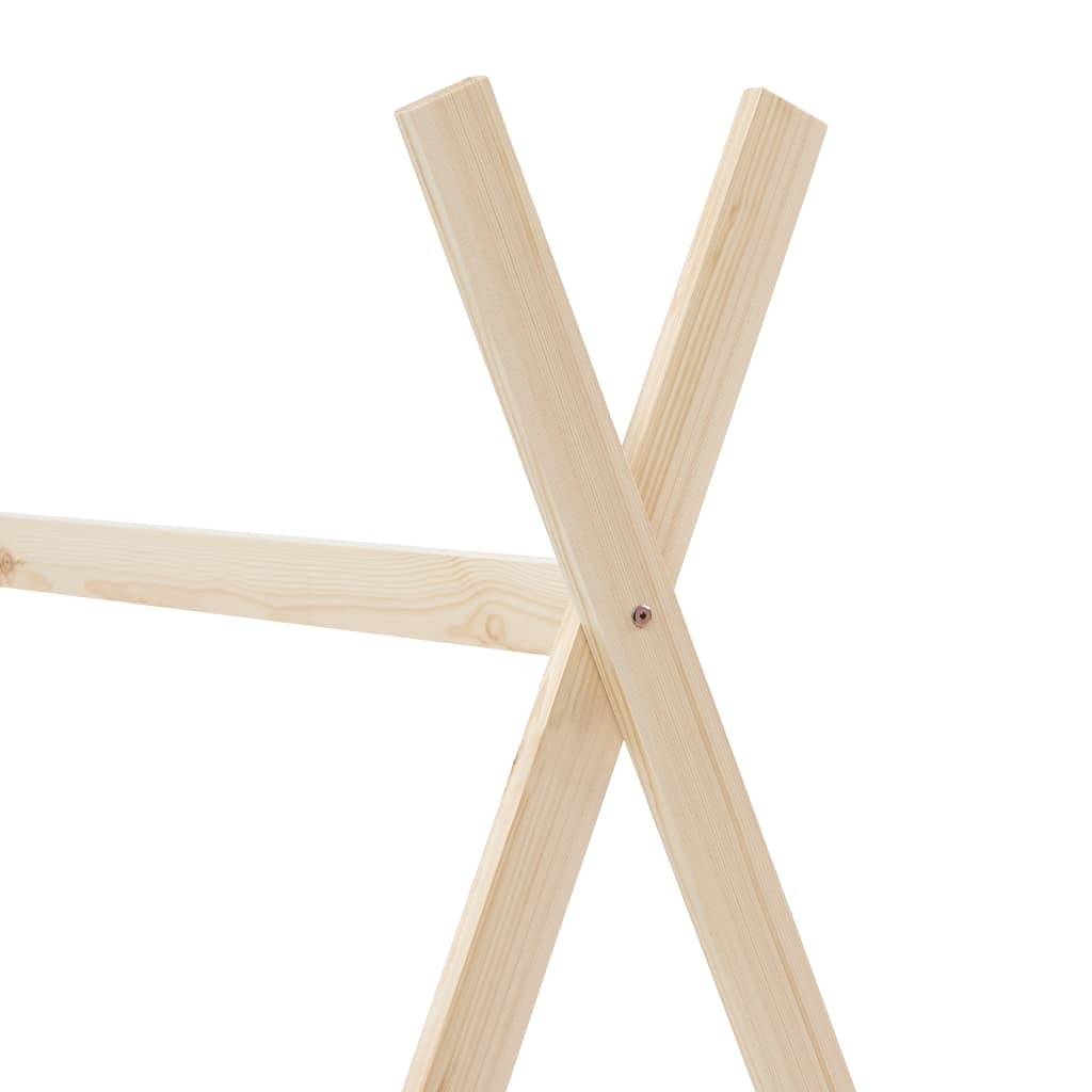 Kids Triangular Bed Frame Solid Pine Wood-Beds & Bed Frames-vidaXL-Yes Bebe