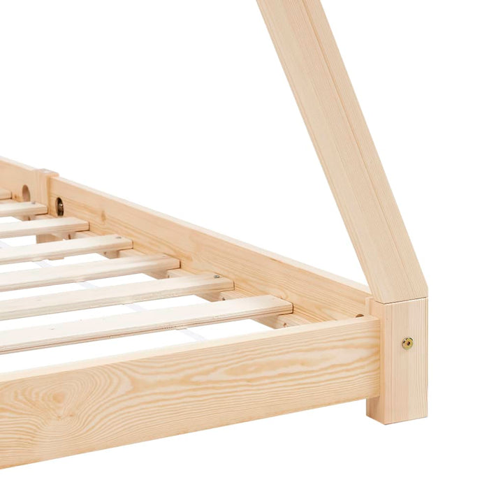 Kids Triangular Bed Frame Solid Pine Wood-Beds & Bed Frames-vidaXL-Yes Bebe