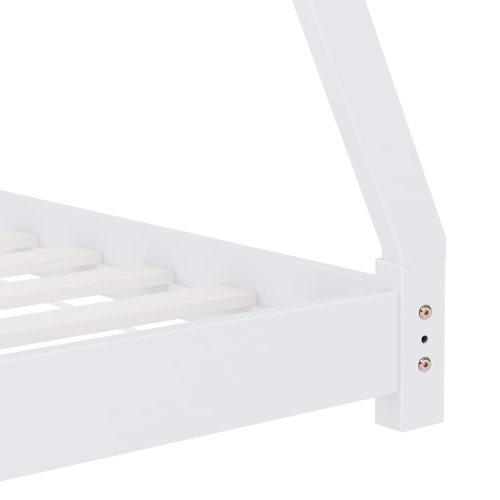Kids Triangular Bed Frame Solid Pine Wood-Beds & Bed Frames-vidaXL-Yes Bebe