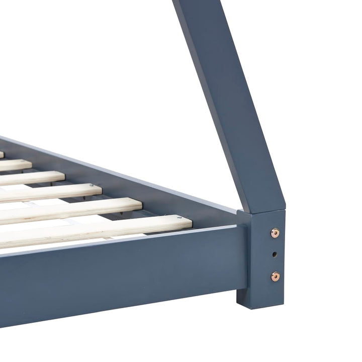 Kids Triangular Bed Frame Solid Pine Wood-Beds & Bed Frames-vidaXL-Yes Bebe