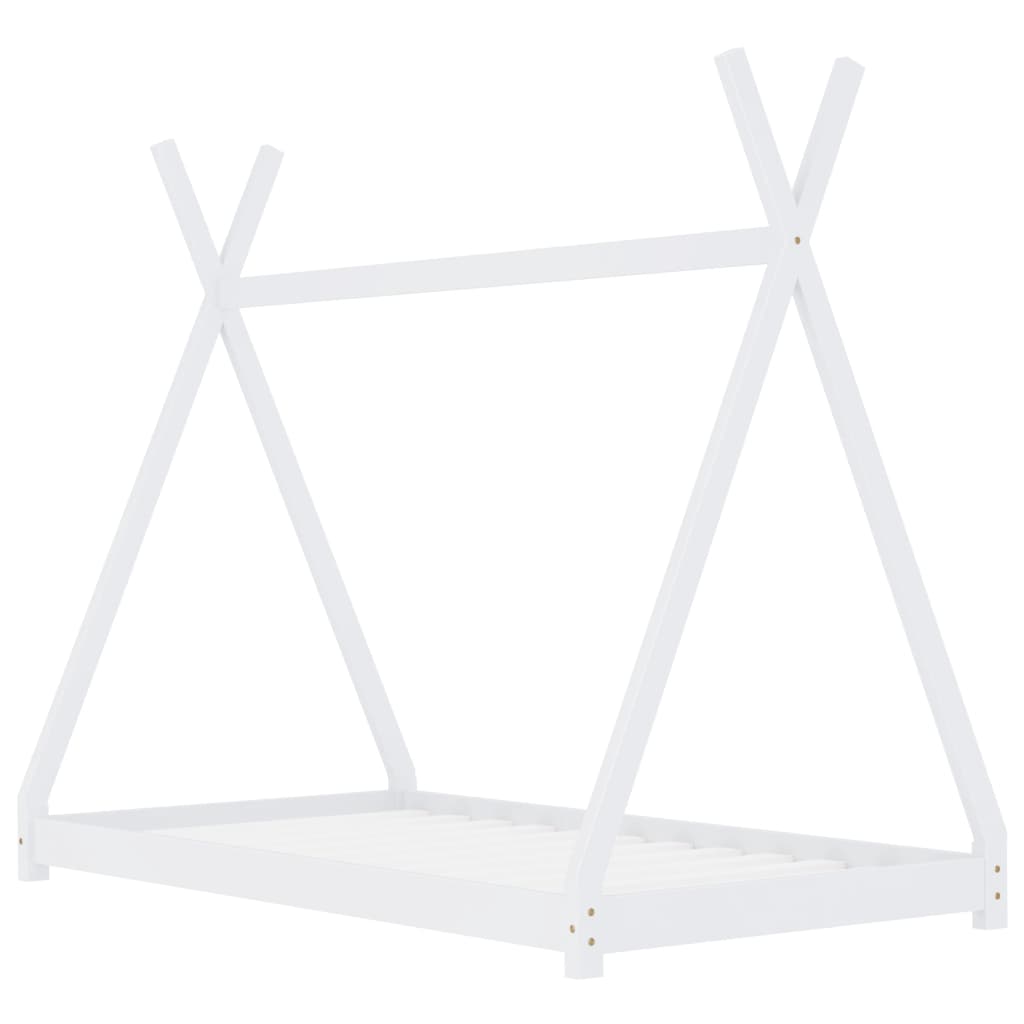 Kids Triangular Bed Frame Solid Pine Wood-Beds & Bed Frames-vidaXL-Yes Bebe