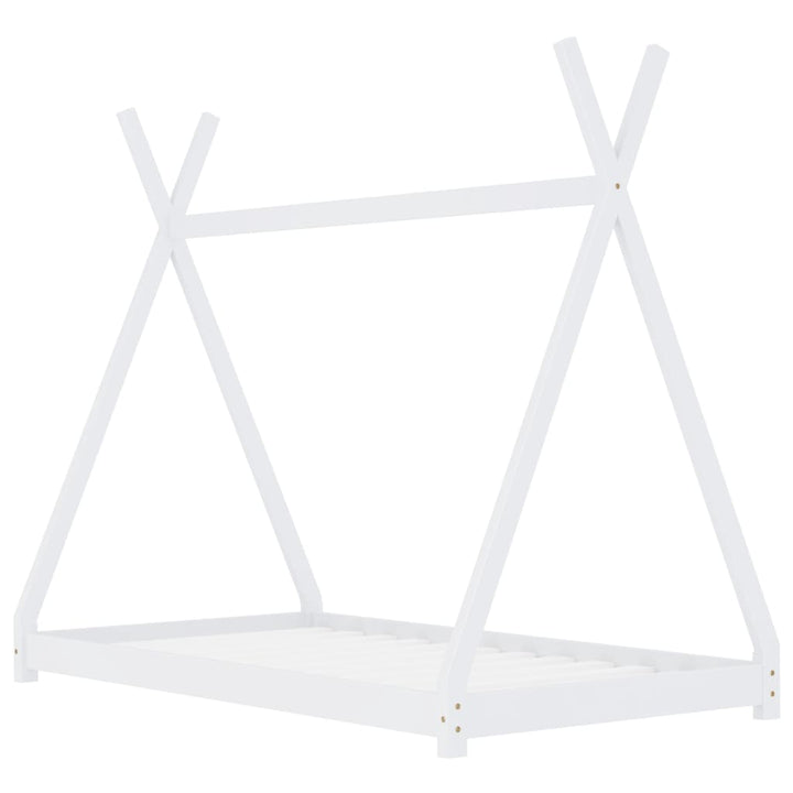 Kids Triangular Bed Frame Solid Pine Wood-Beds & Bed Frames-vidaXL-Yes Bebe