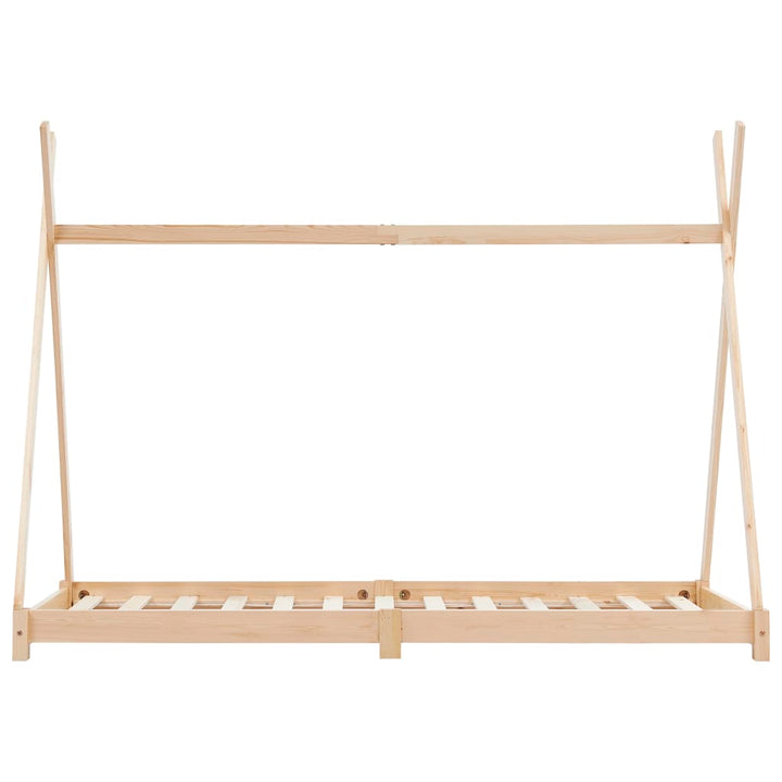 Kids Triangular Bed Frame Solid Pine Wood-Beds & Bed Frames-vidaXL-Yes Bebe