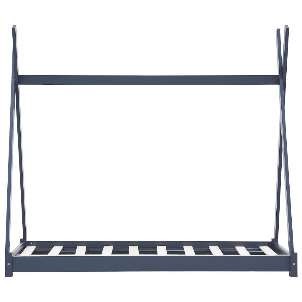 Kids Triangular Bed Frame Solid Pine Wood-Beds & Bed Frames-vidaXL-Yes Bebe