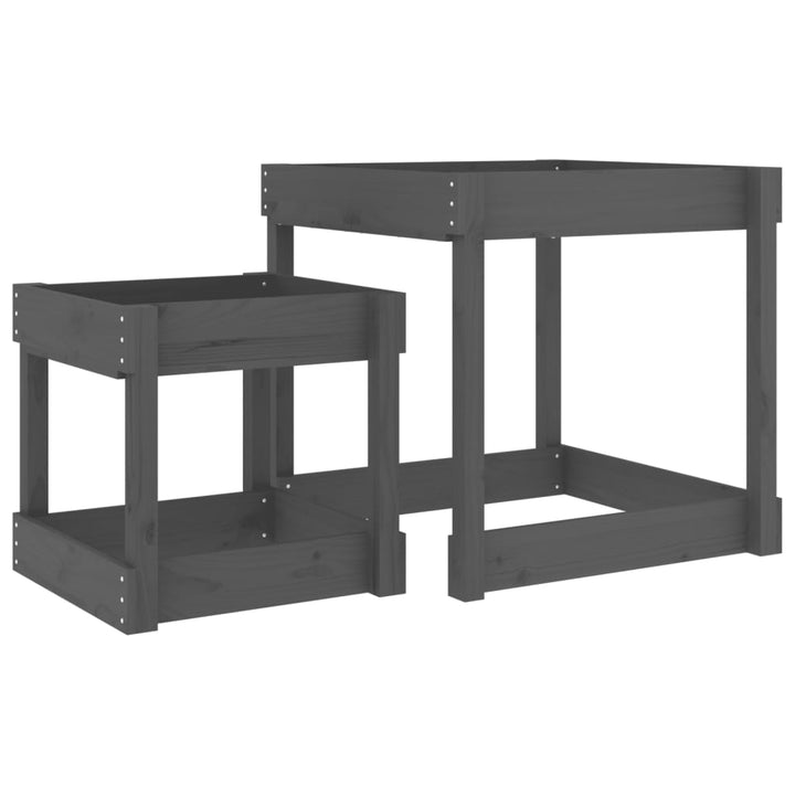 Sand Tables-Sand & Water Tables-vidaXL-Grey Pine-Yes Bebe